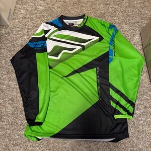Fly Racing-Men's Long-Sleeve Motocross Jersey - Green/Black